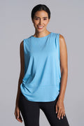 Women's Supine Twist Yoga Tank | Arctic Blue