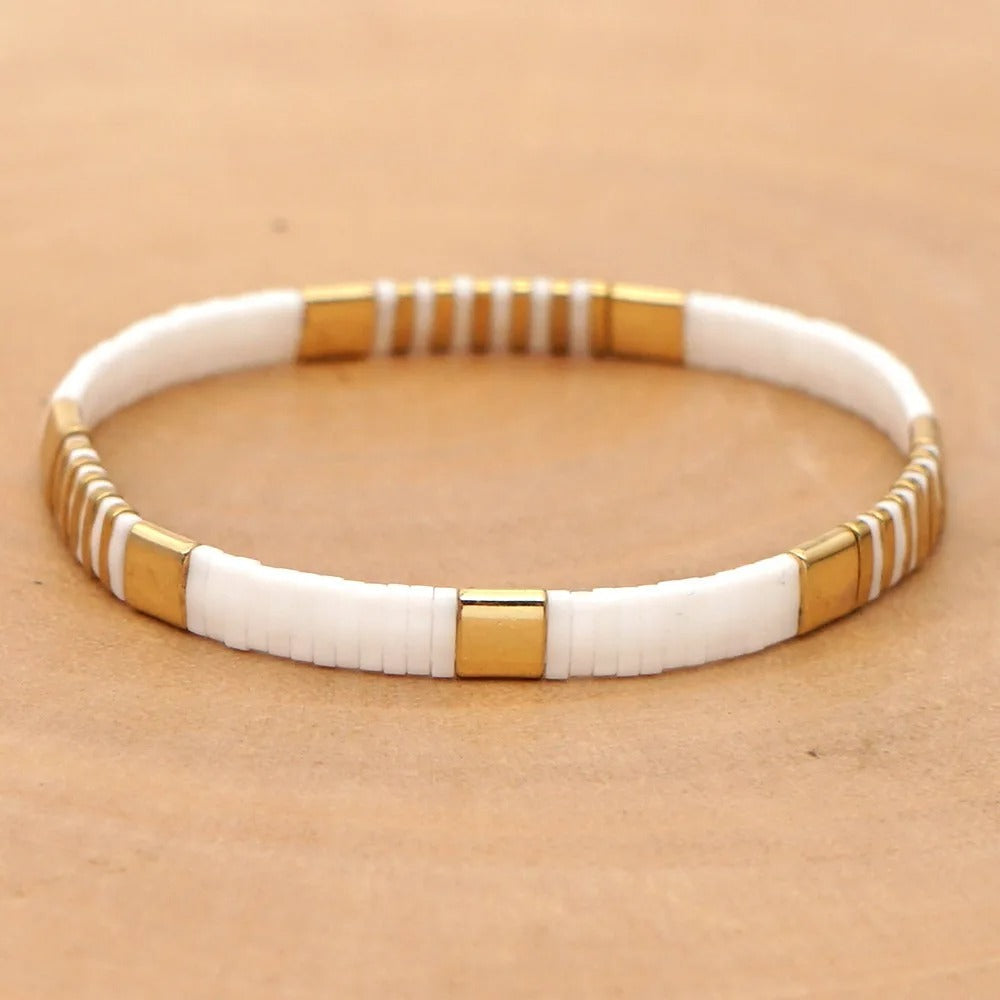 Women's Fashionable Bohemian Glass Beaded Bracelet