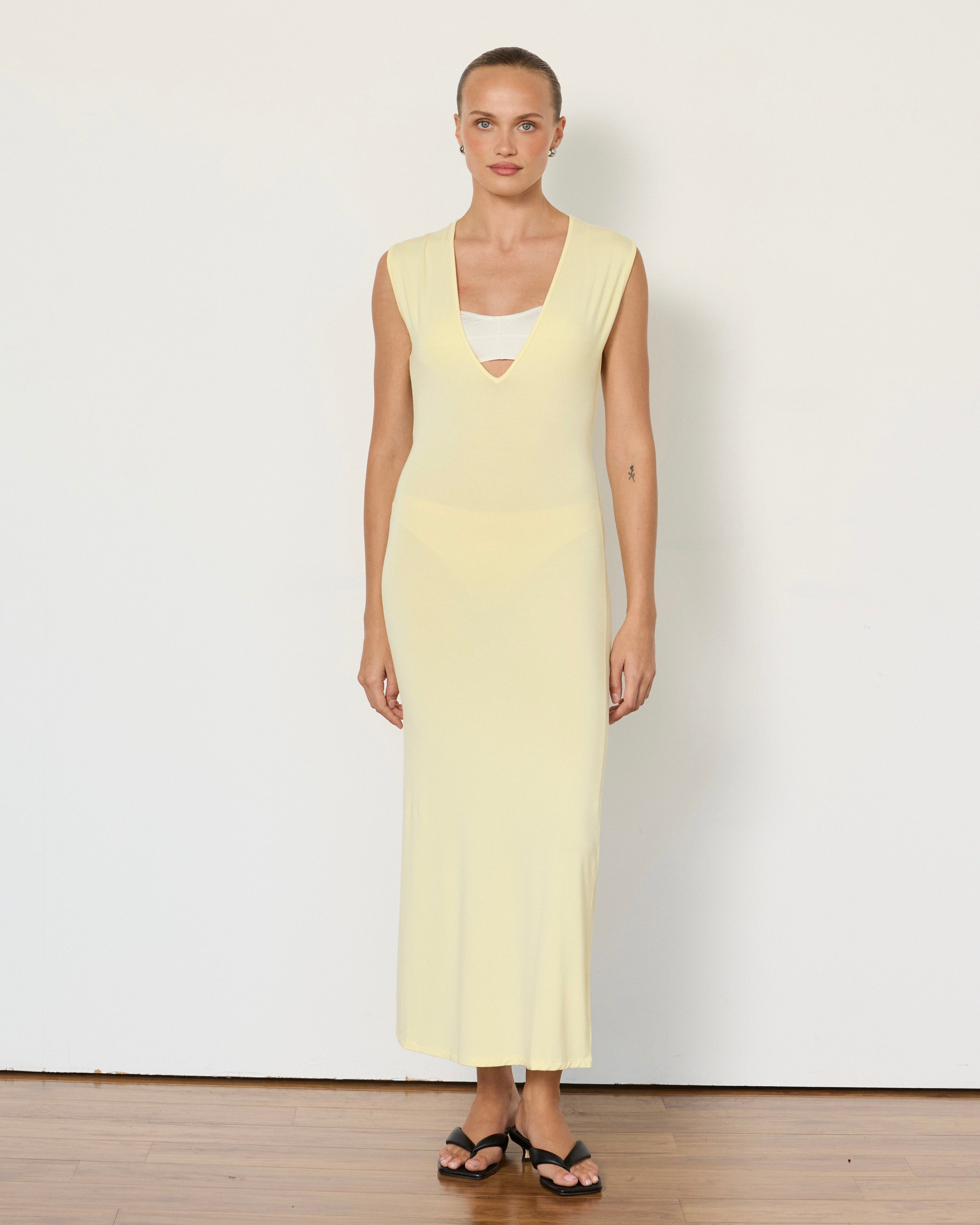 Tate Plunge Midi Dress