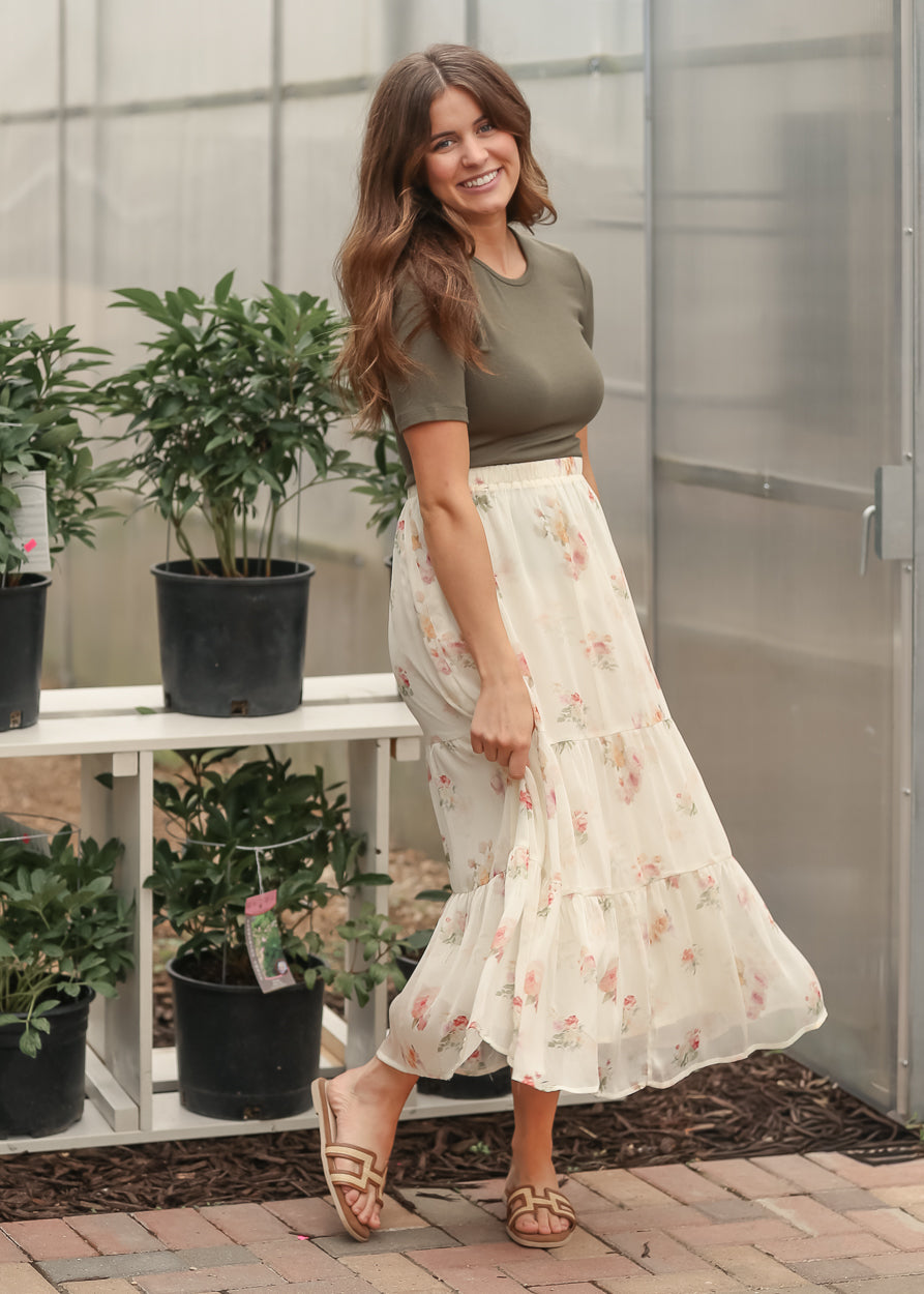 Helena Tiered Maxi Skirt