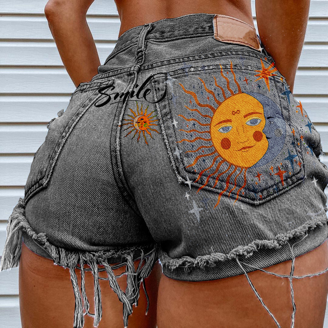 Women's Casual Fashion Vintage Denim Shorts