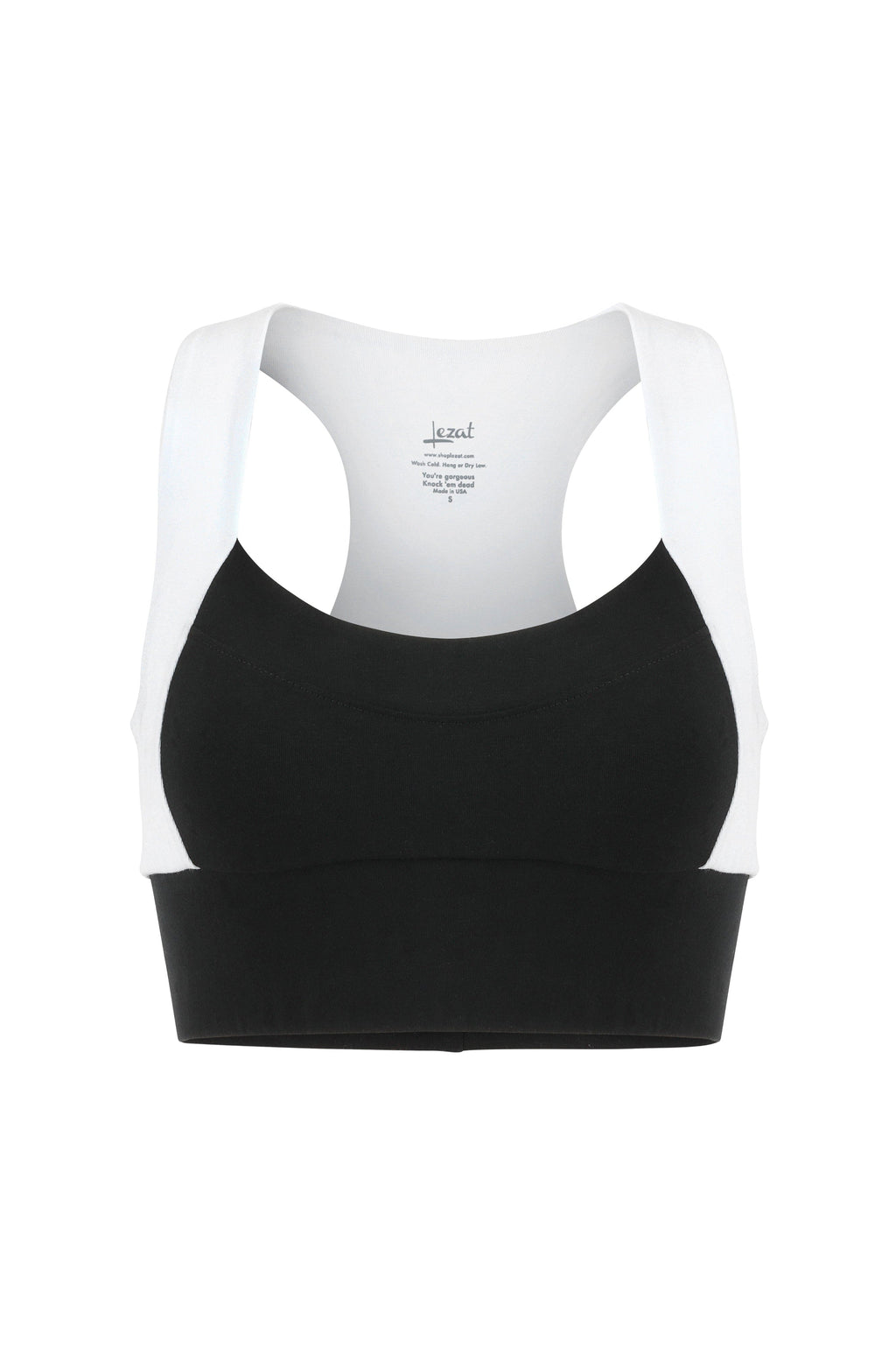 Neda Colorblock Organic Cotton Bra Top